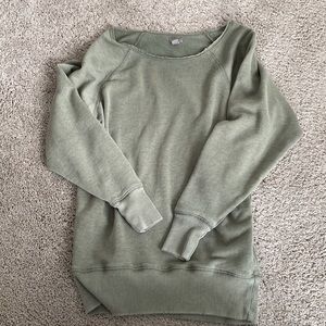Aerie off the shoulder crew neck sweatshirt